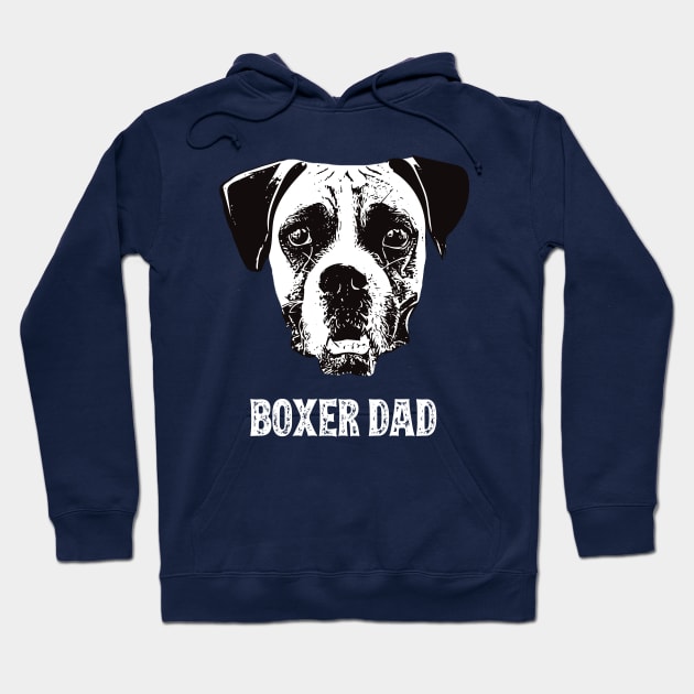 Boxer Dog Dad Hoodie by DoggyStyles